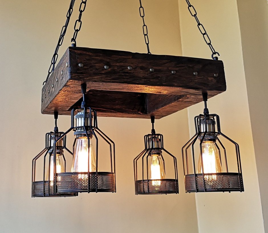 Люстра в стиле Индастриал