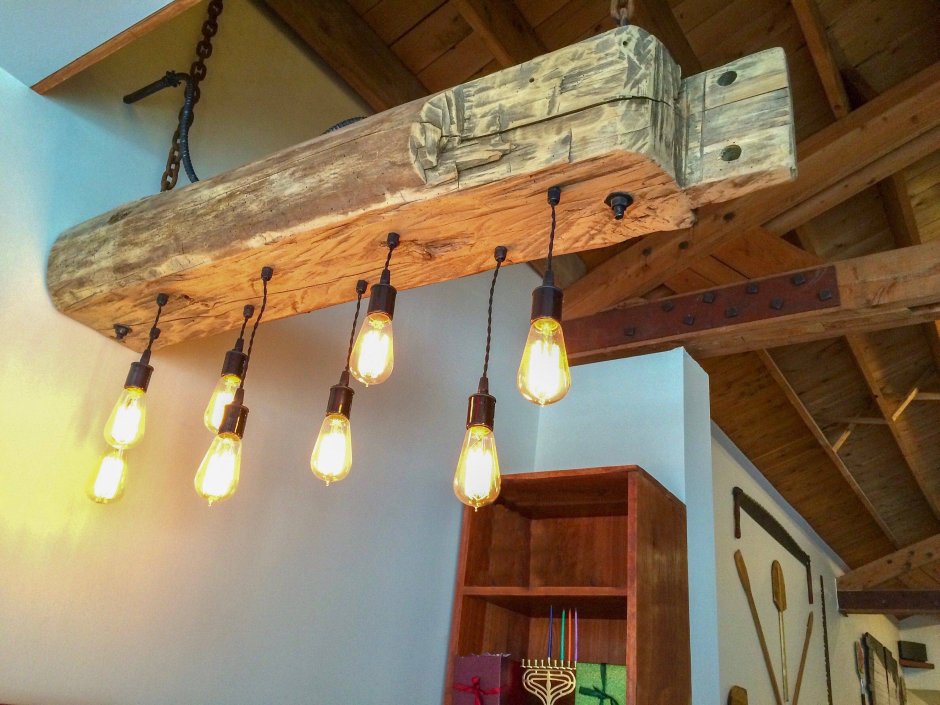 Светильник в деревенском стиле