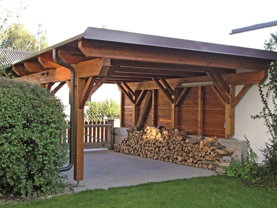 Лучшие деревянные навесы