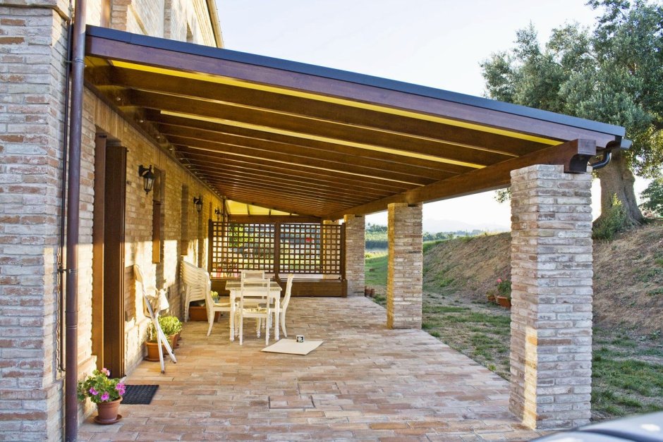 Навес к дому