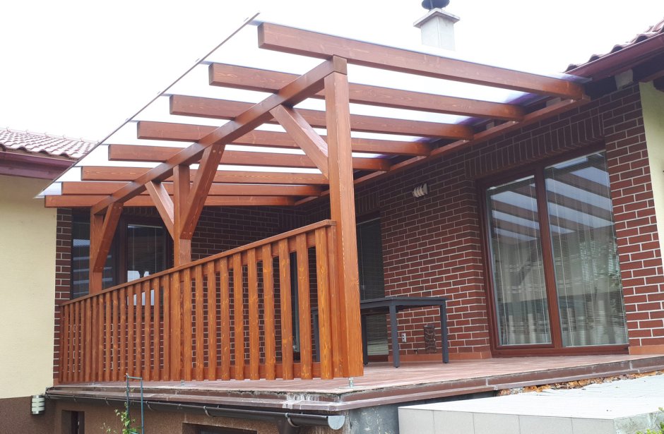Навес над террасой