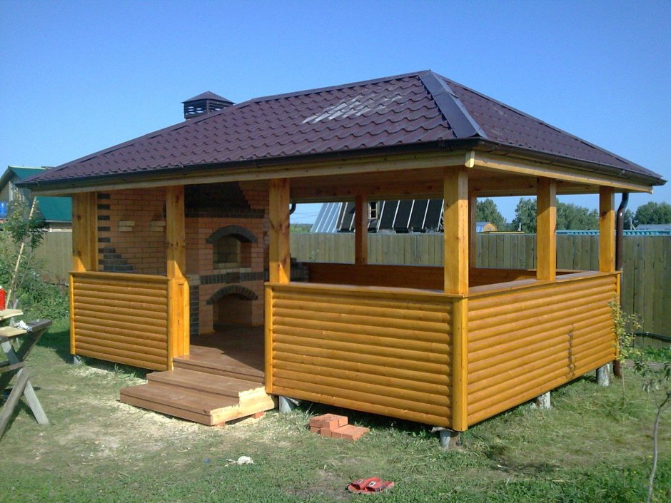 Терраса Шале фахверк