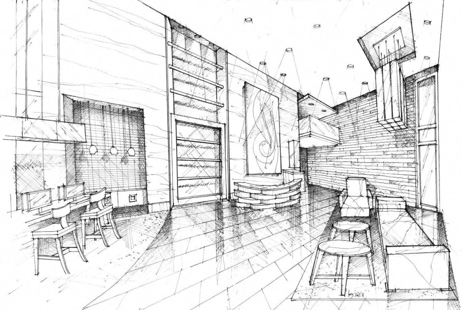 Скетч интерьера