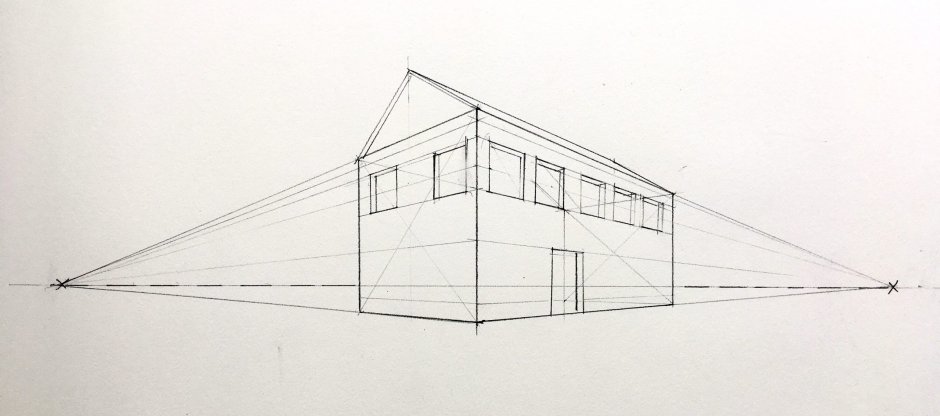 Дом в линейной перспективе