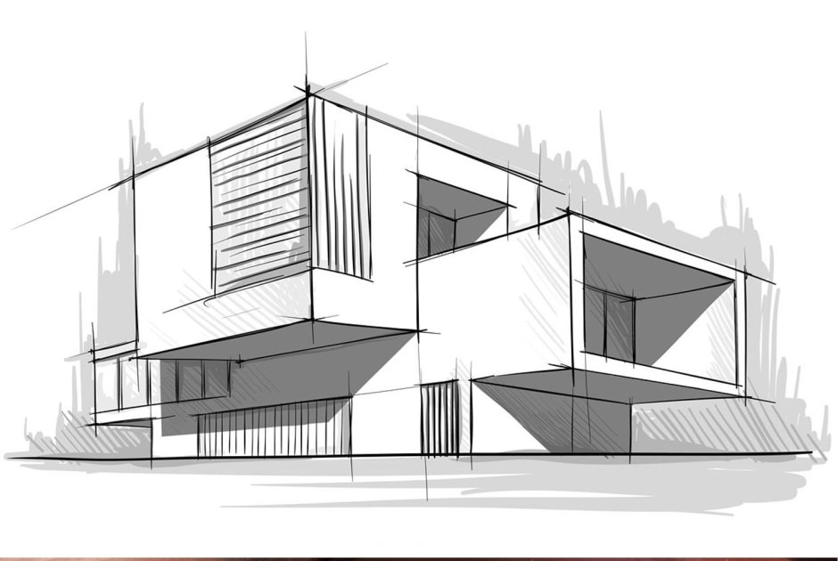 Эскиз архитектурного сооружения