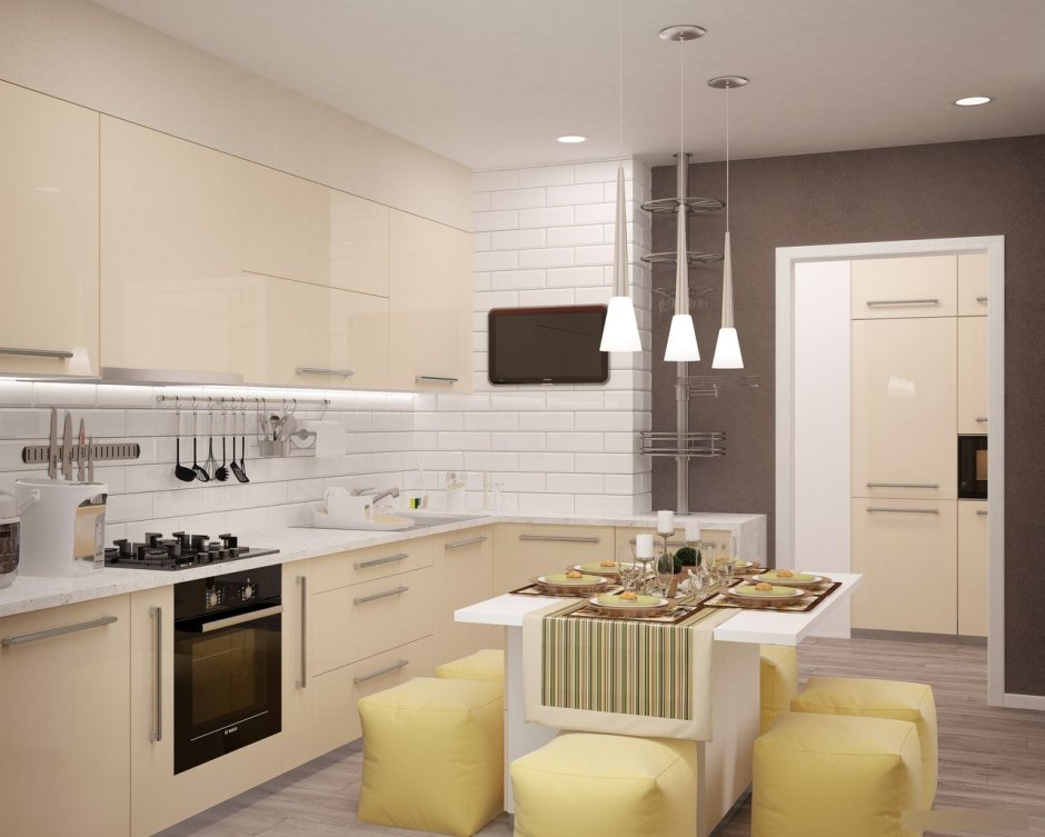 Светлые кухни
