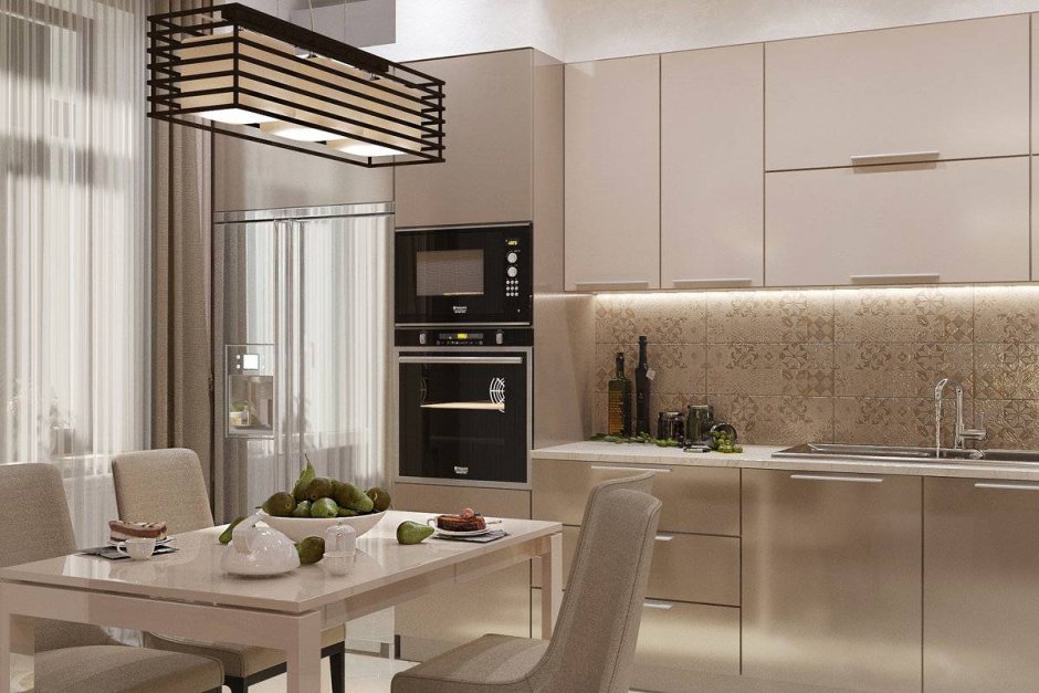 Кухня в светлых тонах