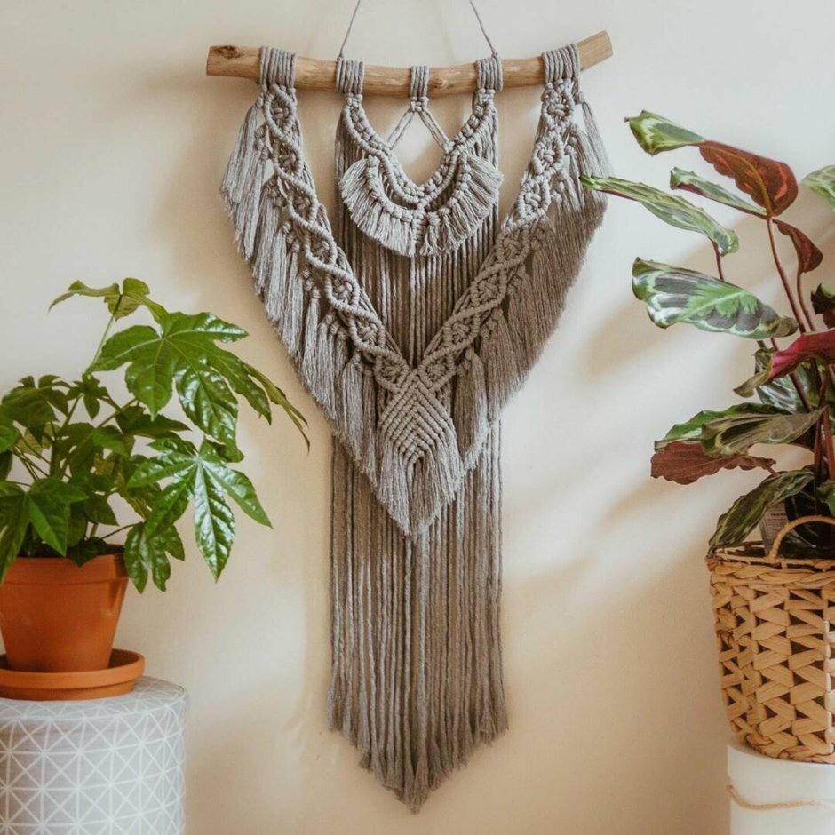 Плетеное панно на стену