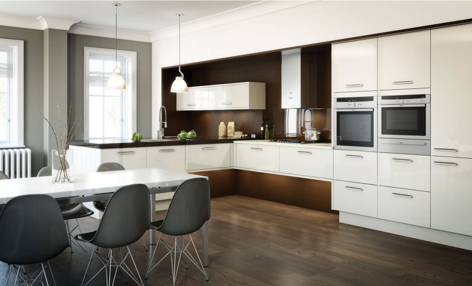 Контемпорари в интерьере кухни