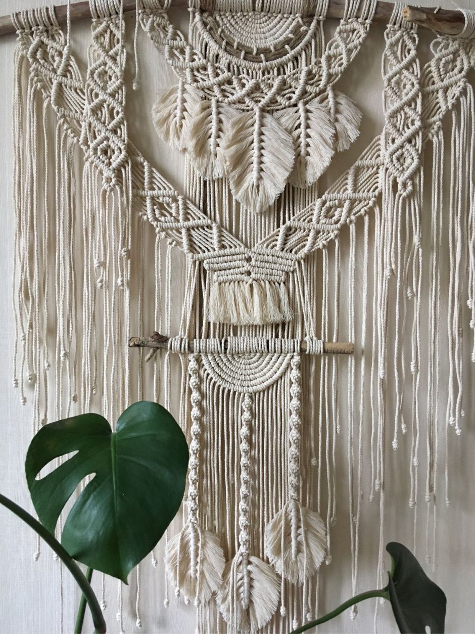 Плетение макраме панно