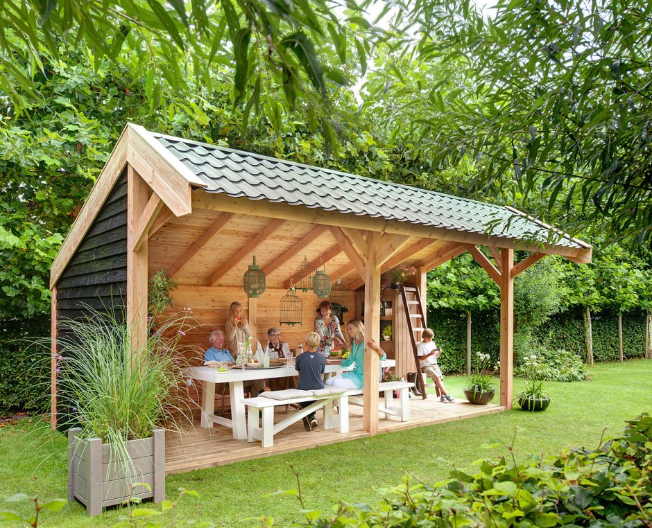 Беседка для дачи деревянная