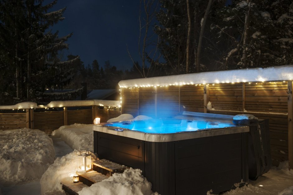 Бассейн с подогревом зимой