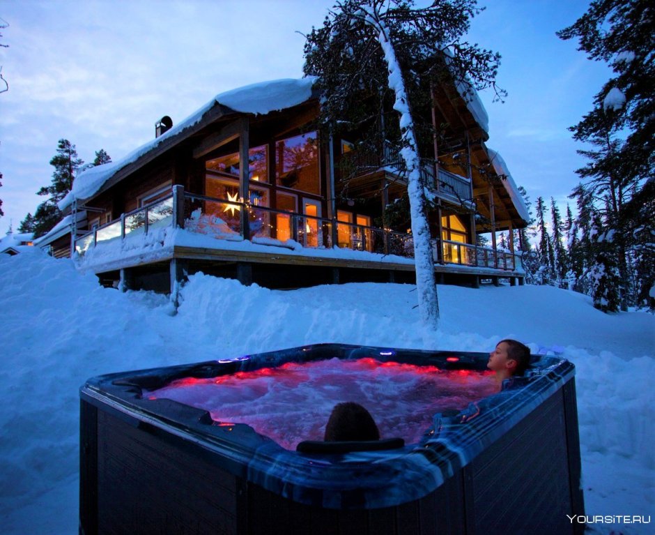 Охта парк бассейн зимой