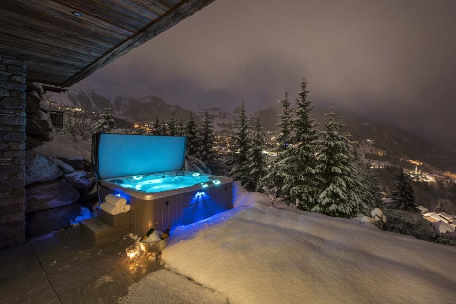 Куршевель бассейн на улице