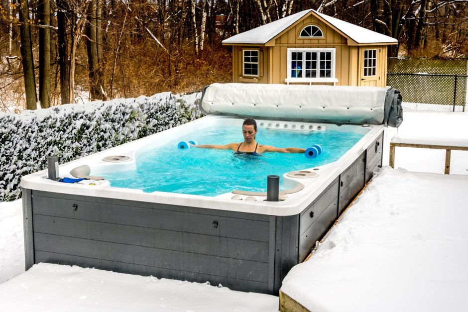 Уличный бассейн с подогревом