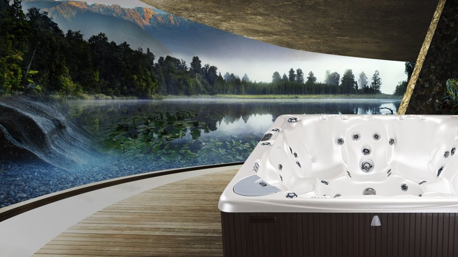 Джакузи в лесу