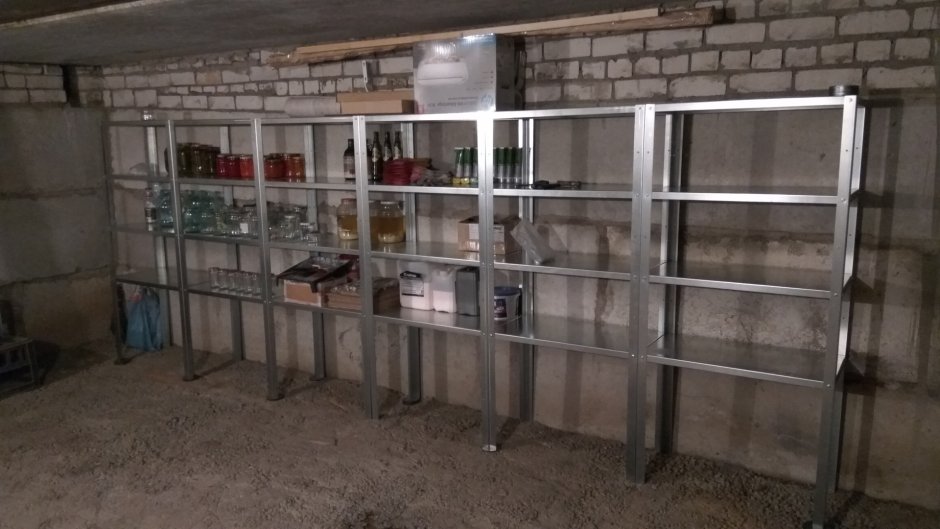 Стеллажи из профильной трубы 80на80 промышленные