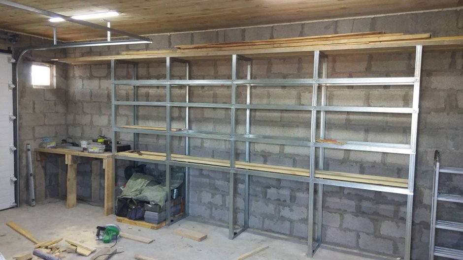 Стеллаж из гипсокартона