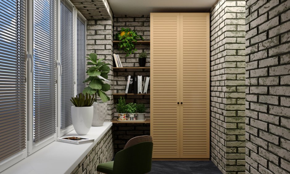 Деревянные жалюзи для зонирования комнаты