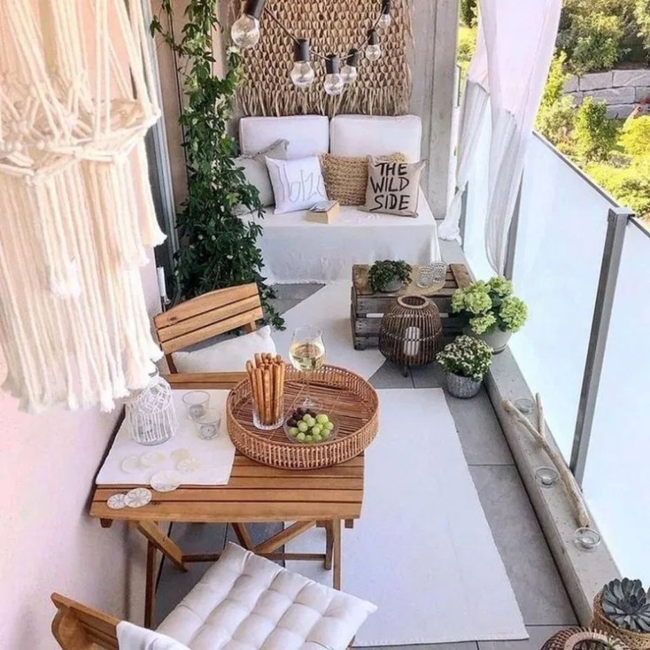 Комплект мебели бирюзовый для балкона