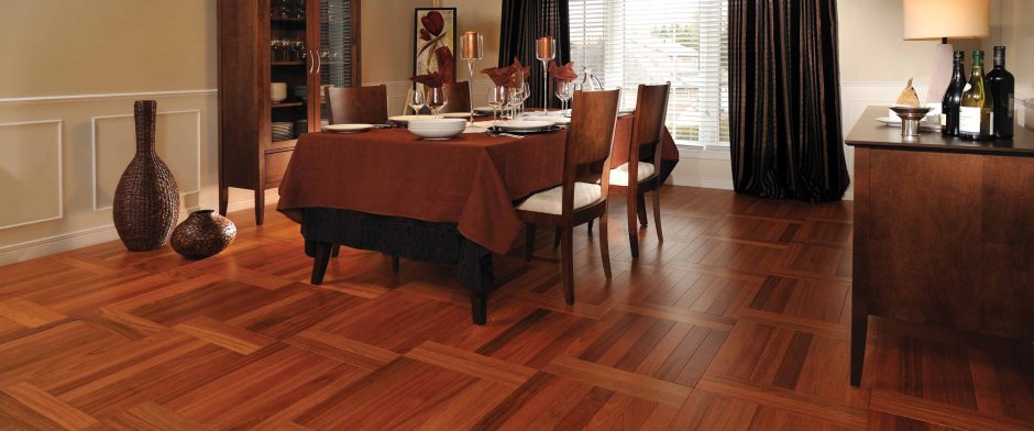 Рыжий пол в интерьере