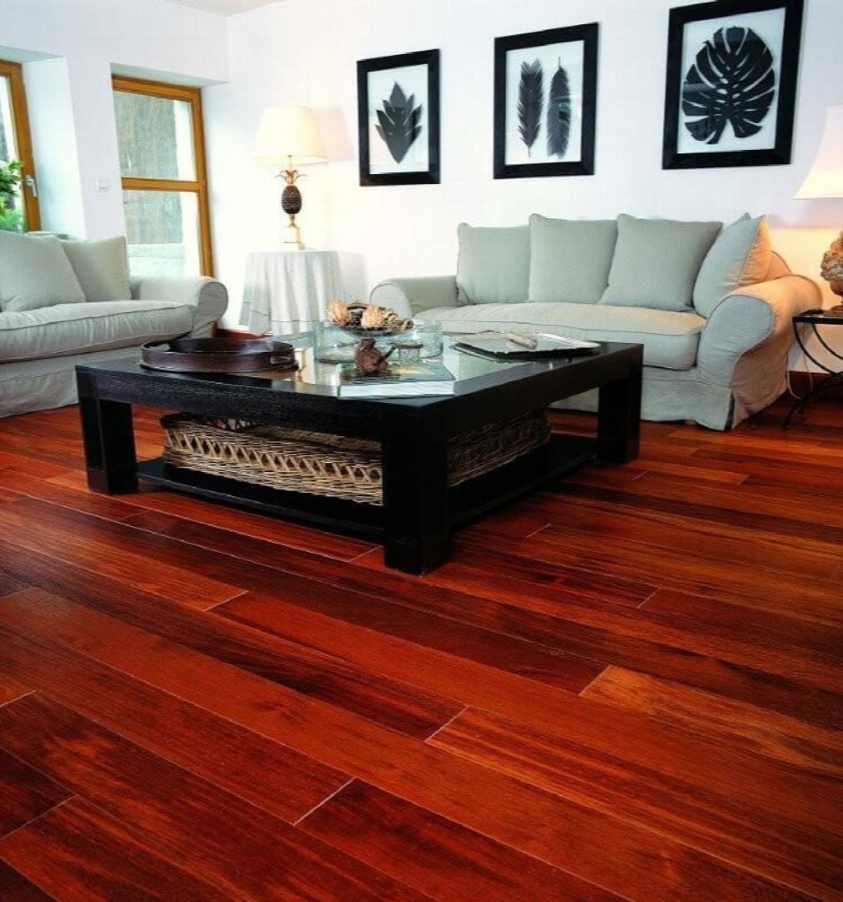 Ламинат красное дерево в интерьере