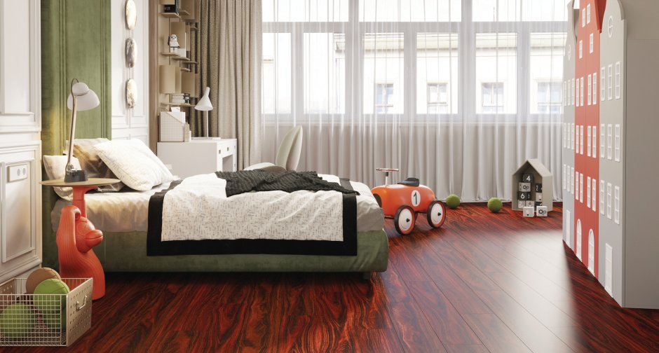 Ламинат Мербау в интерьере