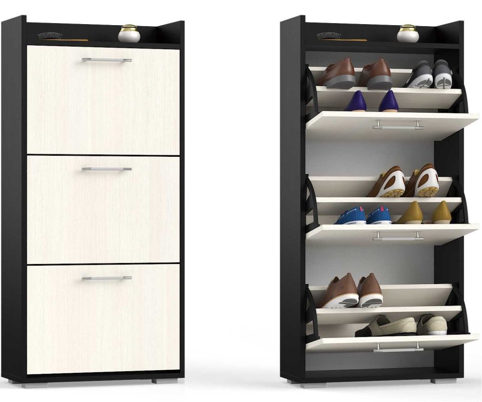 СТЭЛЛ галошница, 4 отделения, белый, 96x90 см