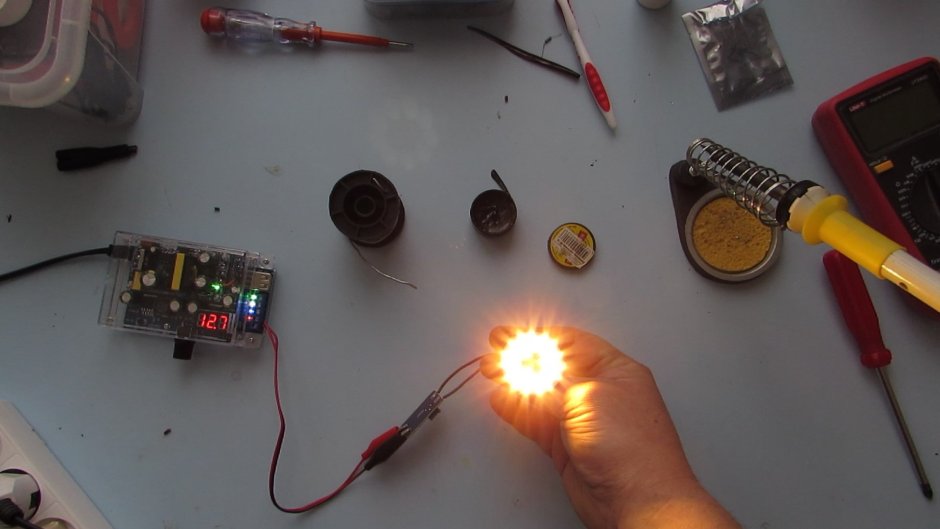 Переделка светодиодной лампы с 220 на 12 вольт