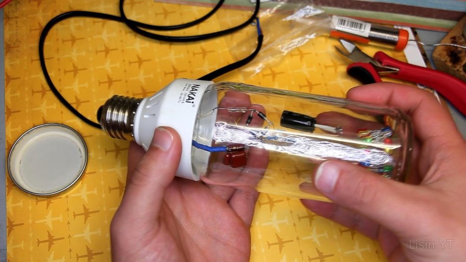 Самоделки из светодиодной лампы т8