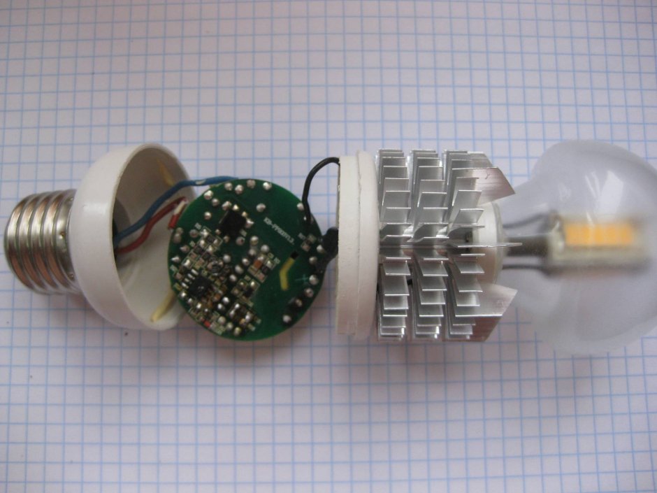 Светодиодная лампа е27 разборка