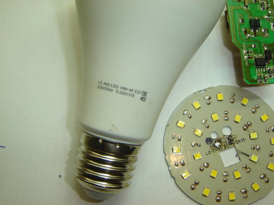 Лампы le a65 led 18w 6k e27