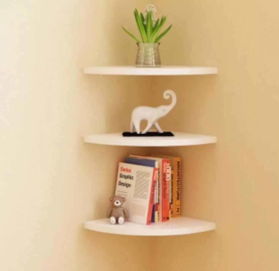 Полка Letta настенная угловая угловая, 25х25х138,8 см