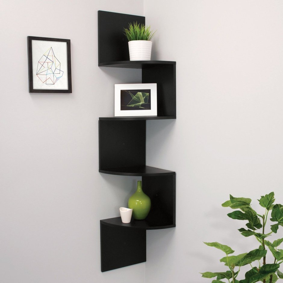 Полки угловые настенные