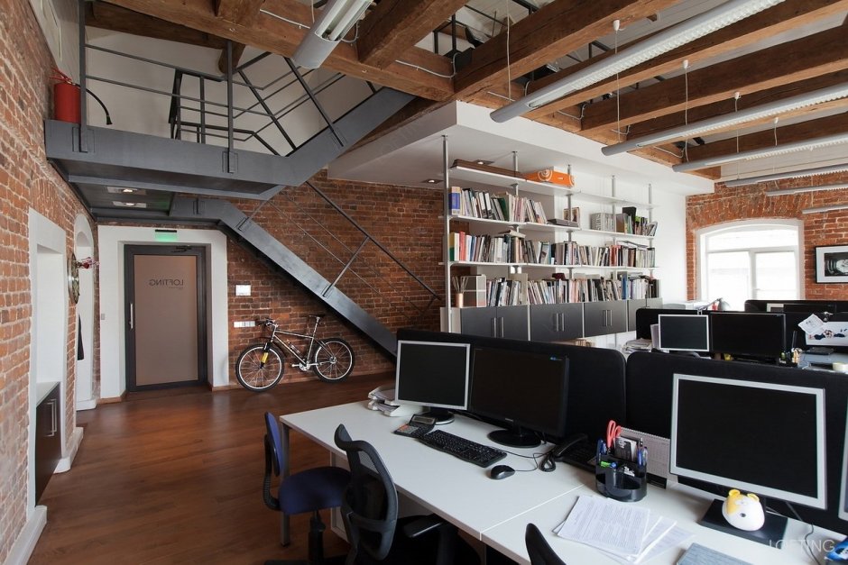 Офис архитекторов в стиле лофт 89м2