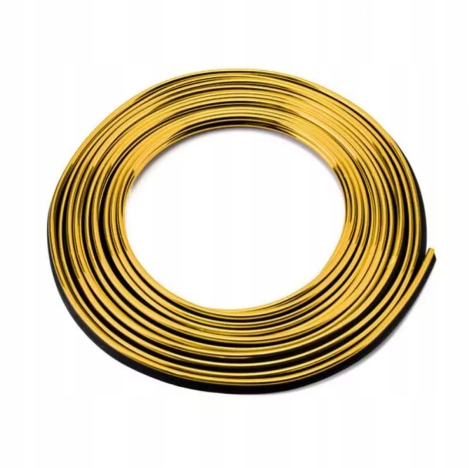 Молдинг лента хромированная самоклеящаяся Золотая