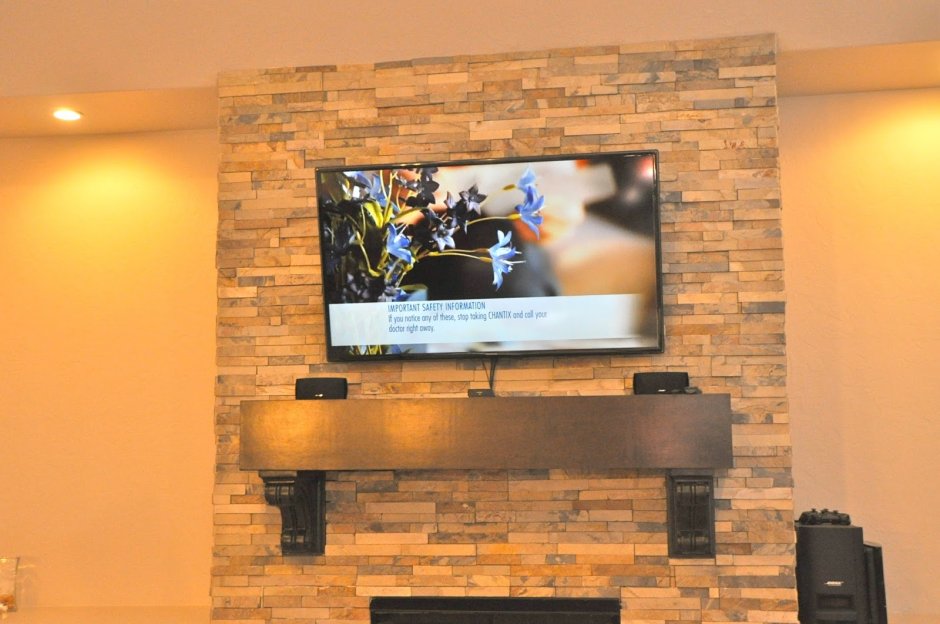 Каменная стена в интерьере