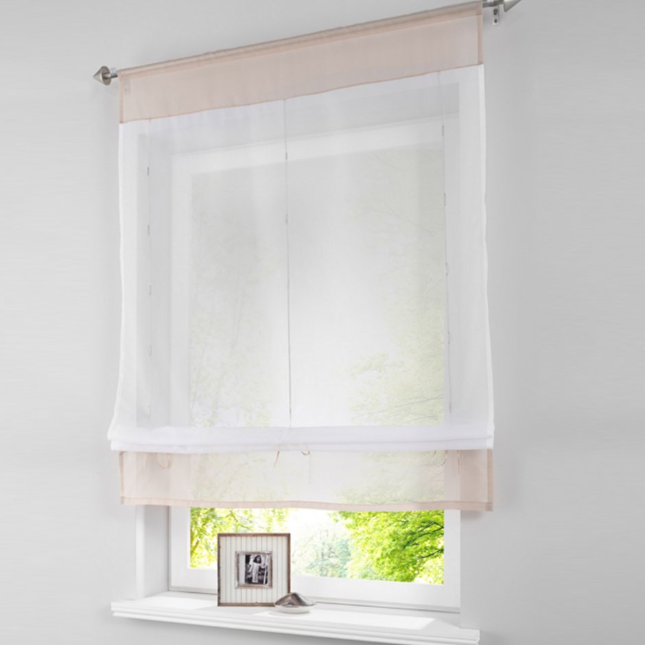 Римская штора прозрачная