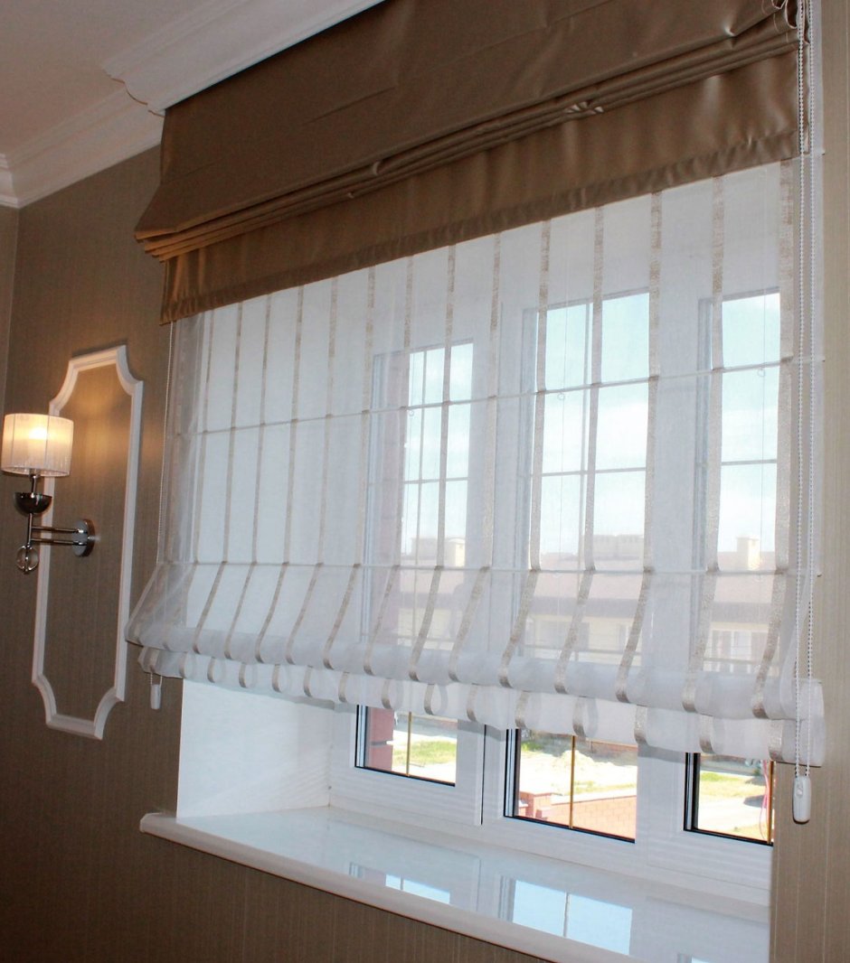 Шторы на кухню в стиле хайтек