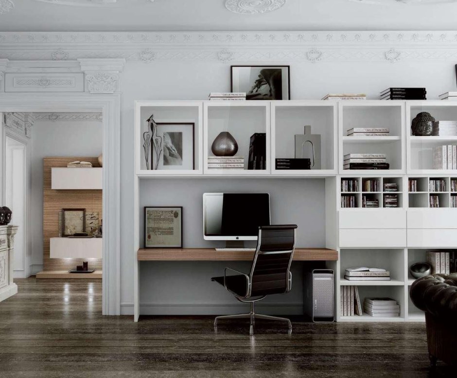 Стеллаж с рабочим местом