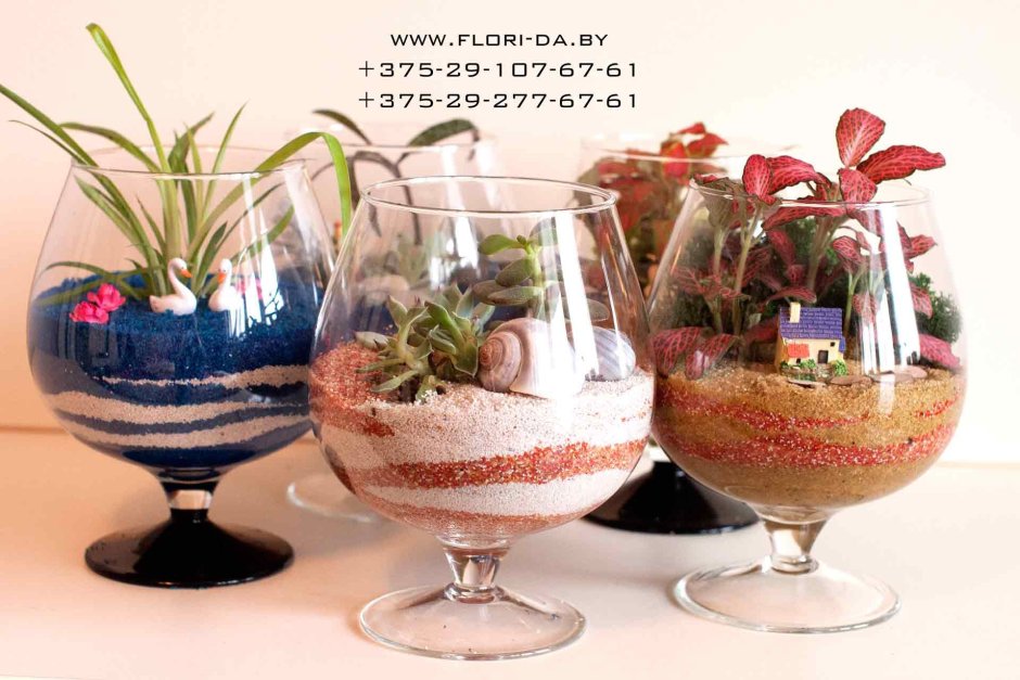 Композиция в фужере