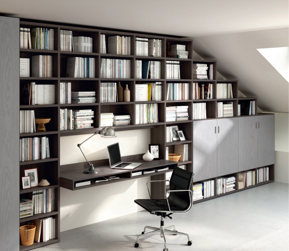 Книжный шкаф с рабочим местом