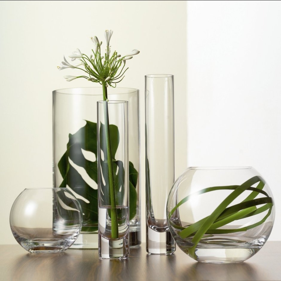 Декор стеклянной вазы