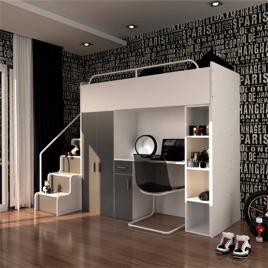 Кровать чердак Stompa unos 28