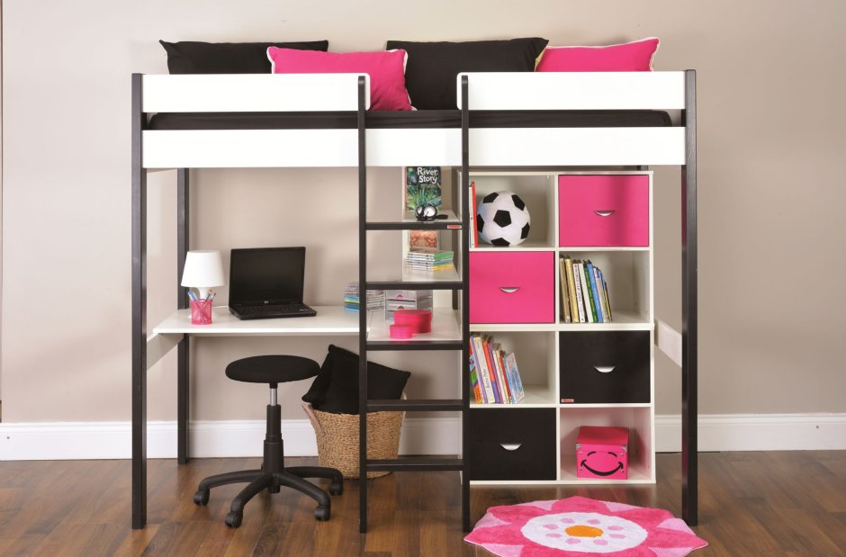 Кровать-чердак "uno 5 Nero"