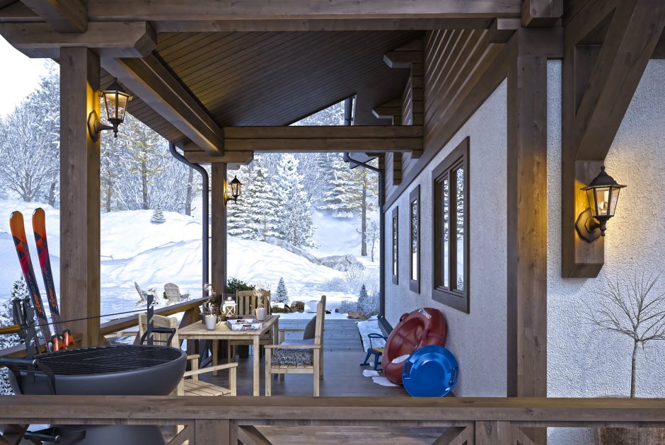 Балкон зимой