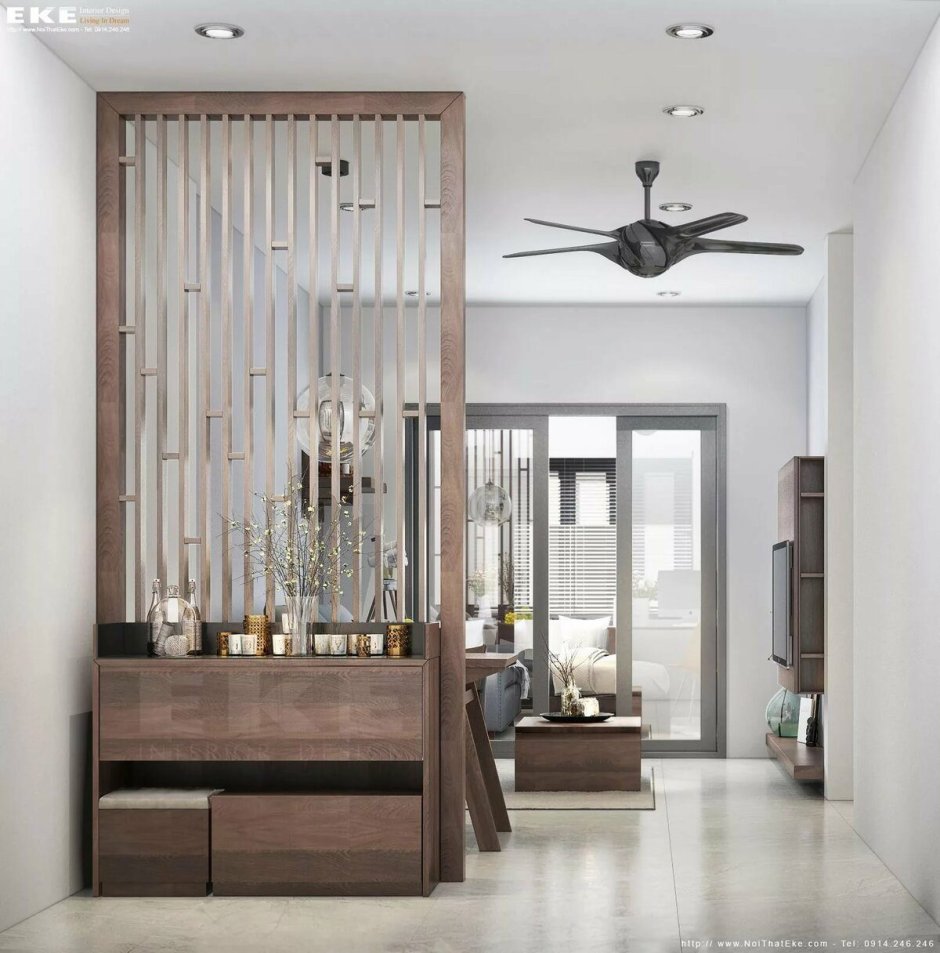 Перегородка между прихожей и комнатой