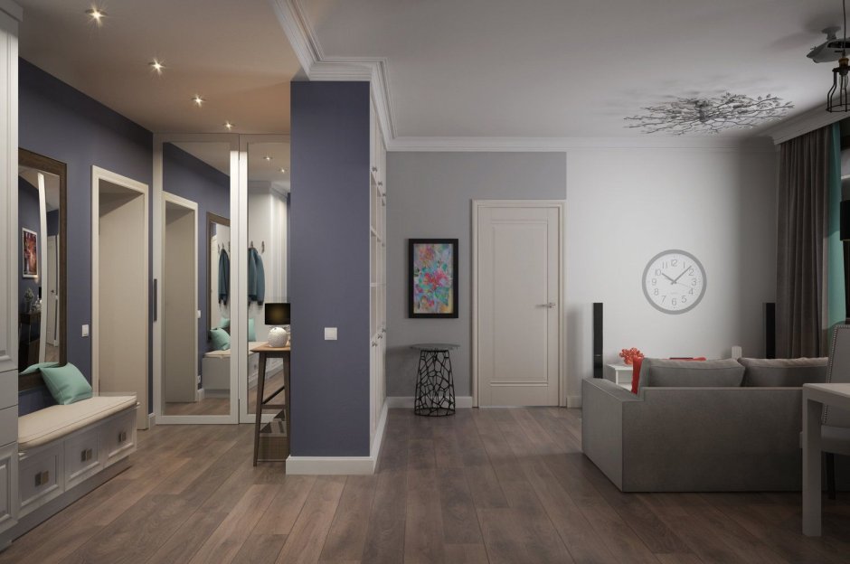 Зонировать прихожую