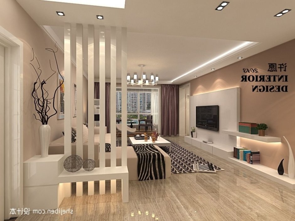 Перегородки в коридоре для зонирования