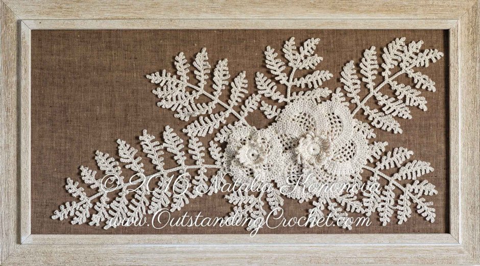 Вязаное панно